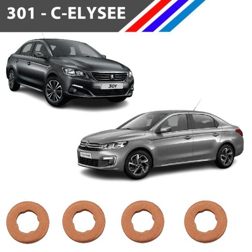 301 - C-Elysee Diesel 4 Tırnak Enjektör Pulu 4 Adetli Set