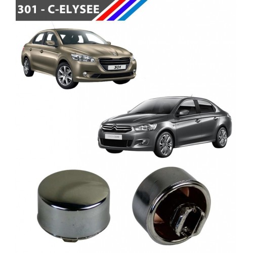 301 - C-Elysee El Fren Düğmesi Buton Krom Yan Sanayi