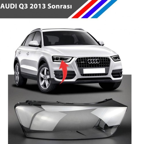 Audi Q3 Ön Sağ Far Camı 2013 Sonrası