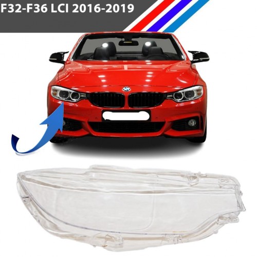 Bmw F32-F36 LCI Ön Sağ Far Camı 2016-2019