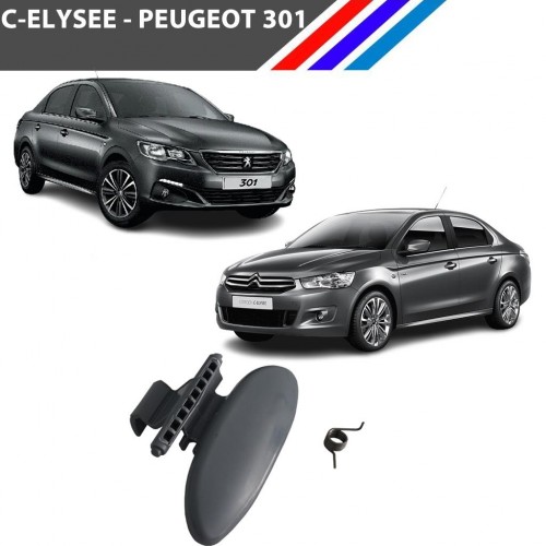 C-Elysee - 301 Torpido Mandalı Siyah Renk Yaylı