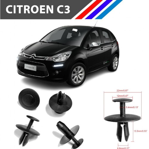 C3 İzalatör Davlumbaz iç Aksam Çok Amaçlı Klips 6997T2