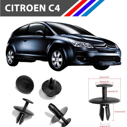 C4 İzalatör Davlumbaz iç Aksam Çok Amaçlı Klips 6997T2