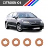 Citroen C4 Diesel 4 Tırnak Enjektör Pulu 4 Adetli Set