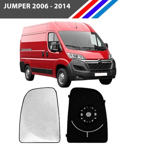 Citroen Jumper Sol Dış Ayna Üst Büyük Camı Sürücü Tarafı Mekanik Tip 2006 Sonrası