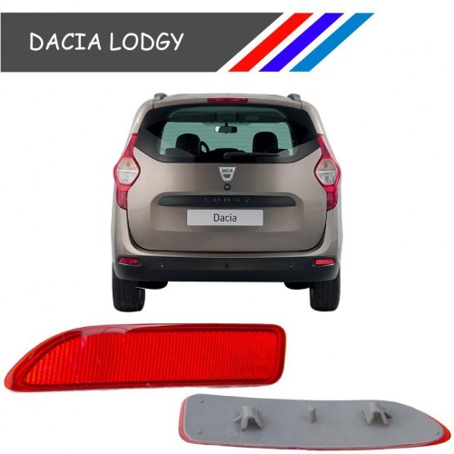 Dacia Lodgy Arka Tampon Reflektörü 8200751779 - 8200751778