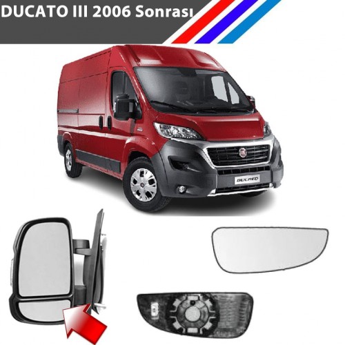 Fiat Ducato 3 Kasa Sağ Dış Ayna Alt Küçük Camı Yolcu Tarafı