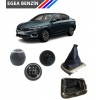 Fiat Egea Benzinli 6 İleri Vites Topuzu ve Gri Detaylı Körük