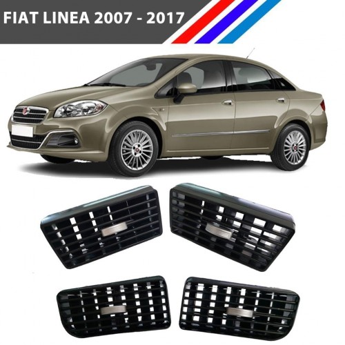 Fiat Linea Havalandırma Izgarası 4 Adetli Set Krom Düğmeli