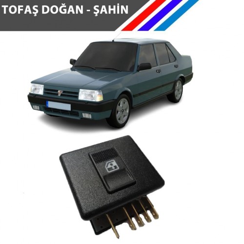 Fiat Tofaş Doğan Şahin Cam Açma Düğmesi Tekli