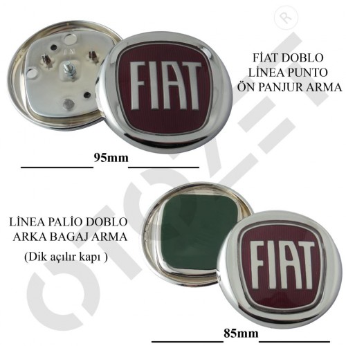 Linea Doblo Ön ve Arka Bagaj Arma Takımı 95mm/85mm