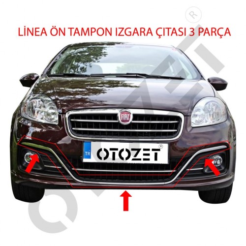 Linea Ön Tampon Çıtası Nikelajlı 3 Parçalı Set