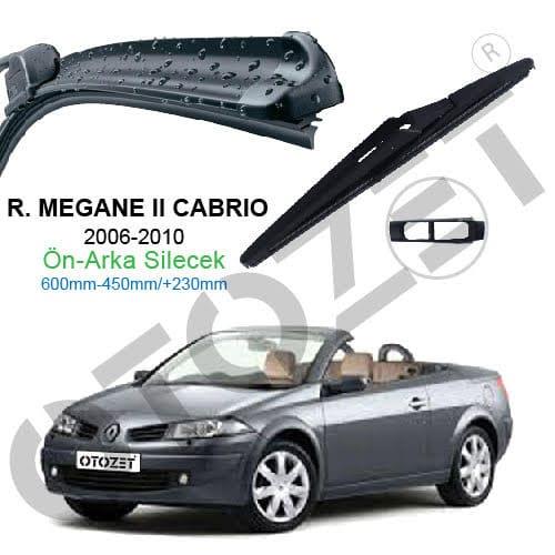 MEGANE 2 CABRİO ÖN ARKA SİLECEK  SİLECEK SÜPÜRGESİ TAKIM 2006-09