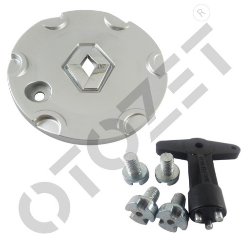 Megane 2 Jant Göbek Takımı ve Anahtar Seti 4 Adetli Set 15 Jant