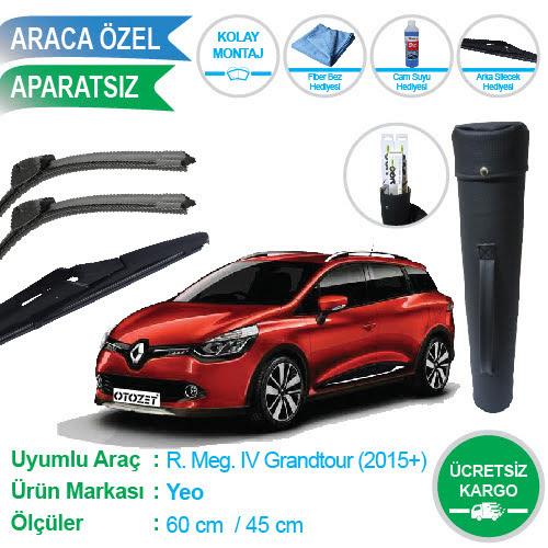 Megane 4 Grandtour Ön ve Arka Silecek Seti Çanta Hediyeli