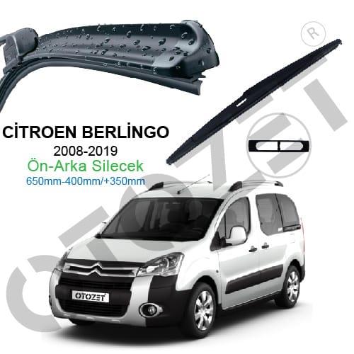 OTOZET Citroen Berlingo Ön - Arka Silecek Süpürge Seti 2009 - 2016