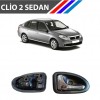 OTOZET Clio 2 Sedan Kasa İç Açma Kolu Sol Sürücü Tarafı Parlak Krom Detaylı