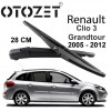 OTOZET Clio 3 GrandTour Arka Silecek Süpürgesi ve Kolu Takım 2007 - 2012