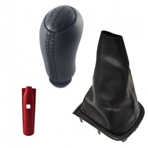 OTOZET Fluence Megane 3 Deri Vites Topuzu Vites Körüğü Siyah 5 İleri