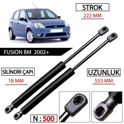 OTOZET Fusion Bagaj Amortisörü Sağ Sol Takım 2002 - 2008