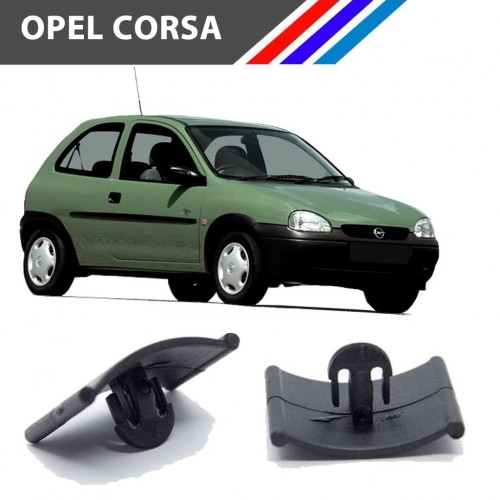 OTOZET Opel Corsa A-B-C Kaput İzalatör Klipsi 15 Adetli Paket
