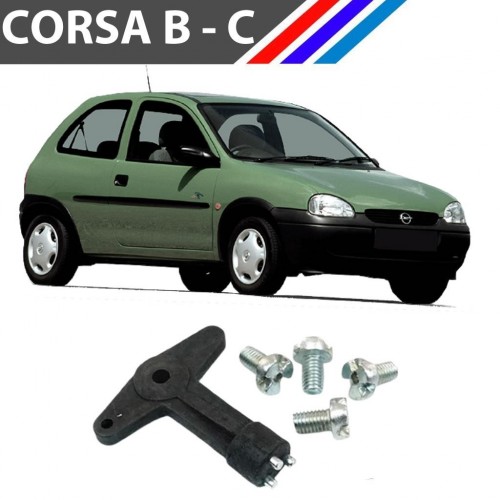 OTOZET Opel Corsa B - C Jant Kapağı Somun Vida Anahtar Takım 1993 2006