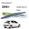 OTOZET Peugeot 206 Plus Arka Silecek Süpürgesi 2009 - 2014 35 cm