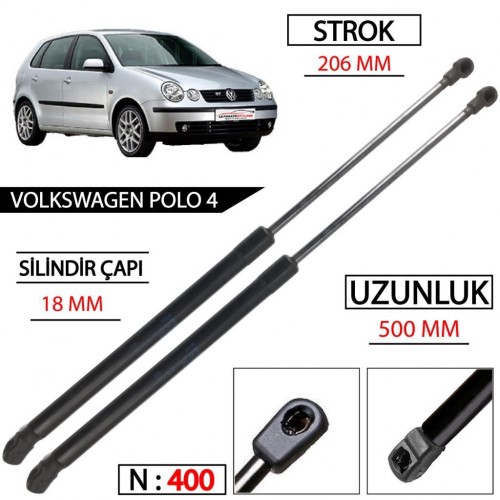 OTOZET Polo 4 Bagaj Amortisörü Sağ Sol Takım 6Q8627550C