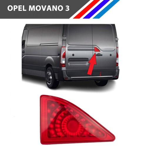 Opel Movano III Arka Bagaj Orta 3. Stop Lambası
