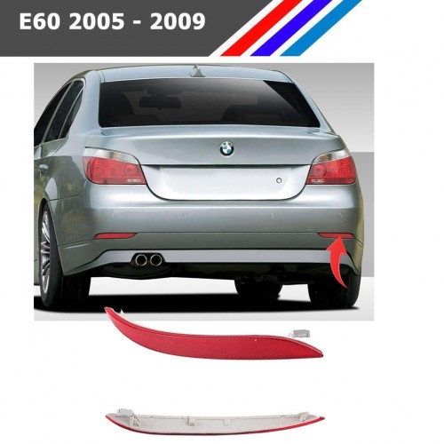 Otozet - Bmw E60 LCI Arka Tampon Reflektörü Sağ Taraf 2005-2009 63147183914