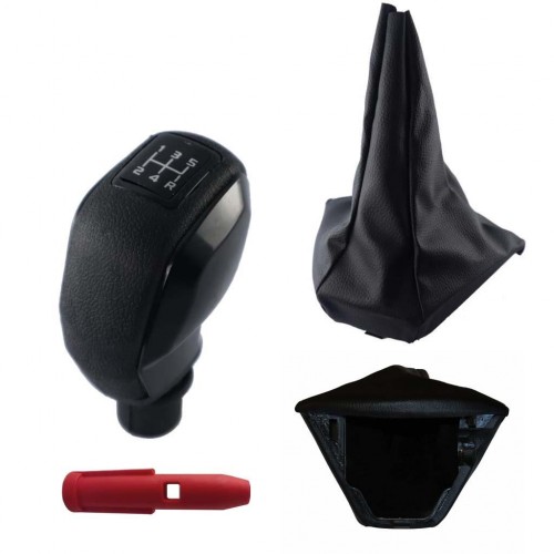 Otozet - Fiat Doblo 1-2 Kasa Spor Vites Topuzu Siyah Renk Detaylı ve Körüğü Takım 2001-2009