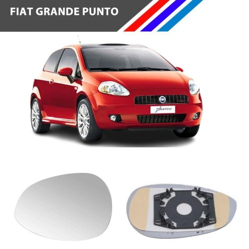 Otozet - Fiat Grande Punto Sağ Dış Ayna Camı Yolcu Tarafı Mekanik Tip 2005 Sonrası