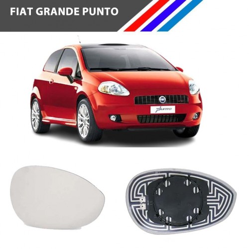 Otozet - Fiat Grande Punto Sağ Dış Ayna Camı Yolcu Tarafı Isıtmalı 2005 Sonrası 71740498