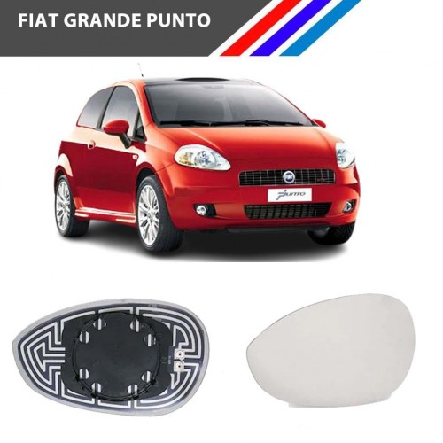 Otozet - Fiat Grande Punto Sol Dış Ayna Camı Sürücü Tarafı Isıtmalı 2005 Sonrası 71740497