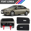 Otozet - Fiat Linea Orta Havalandırma Izgarası Sol ve Sağ Takım Gri Düğmeli 2007 - 2018