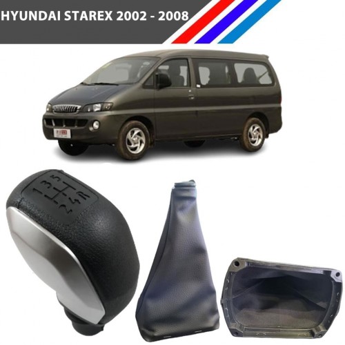 Otozet - Hyundai Starex Spor Vites Topuzu Gri Kapak Detaylı ve Körüğü Takım 2002-2008