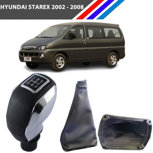 Otozet - Hyundai Starex Spor Vites Topuzu Parlak Kapak Detaylı ve Körüğü Takım 2002-2008