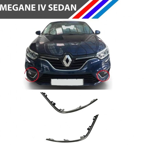 Otozet - Megane IV Sedan Sis Far Çerçeve Süs Çıtası Nikelaj Sağ Sol Takım