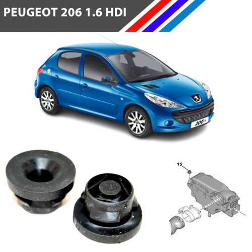 Otozet Peugeot 206 1.6 HDI Hava Filtre Kutu Lastiği 2 Adetli Takım 1422A3