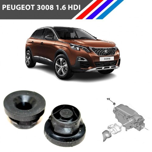 Otozet Peugeot 3008 1.6 HDI Hava Filtre Kutu Lastiği 2 Adetli Takım 1422A3