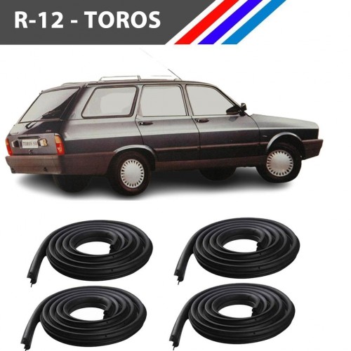 Otozet - Renault R12 - Toros Ön ve Arka Kapı Fitili 4 Adetli Set
