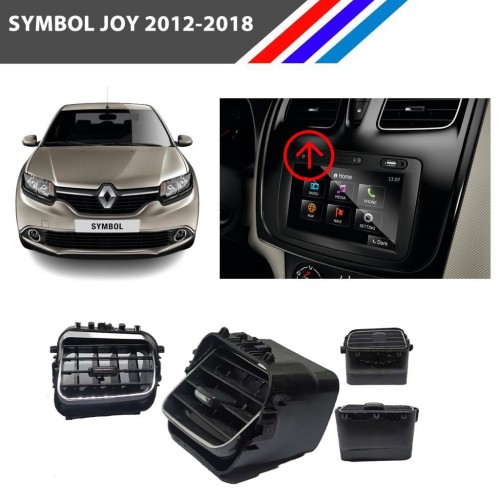 Otozet - Renault Symbol Havalandırma Izgarası Orta Sol Taraf Krom Detaylı 2012-2018