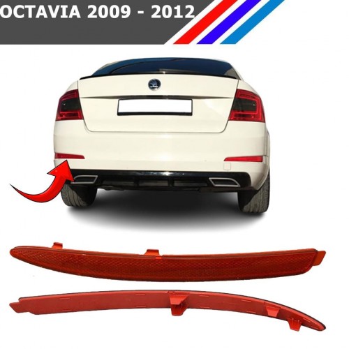 Otozet - Skoda Octavia Arka Tampon Reflektörü Sol Taraf 2009-2012 1Z0945105