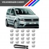 Otozet - VW Caddy Bijon Civata Kapağı Krom Renk 21 Parçalı Set 17mm