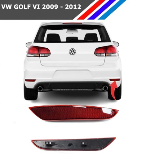 Otozet - VW Golf 6 Arka Tampon Reflektörü Sağ Taraf 2009-2012 5K0945106A