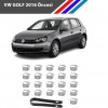 Otozet - VW Golf Bijon Civata Kapağı Krom Renk 21 Parçalı Set 17mm 2016 Öncesi