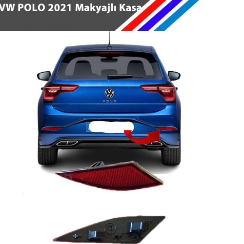 Otozet - VW Polo Arka Tampon Reflektörü Sağ İç Taraf 2020 Sonrası Makyajlı Kasa