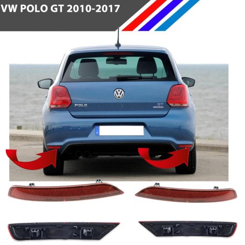 Otozet - VW Polo GT Arka Tampon Reflektörü Sağ ve Sol Takım 2010 - 2017 6R0945106D