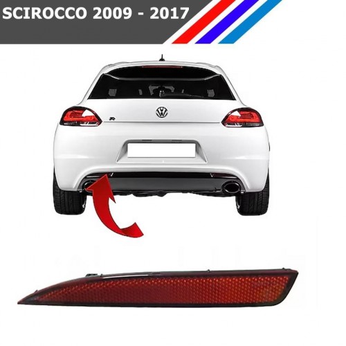 Otozet - VW Scirocco Arka Tampon Reflektörü Sol Taraf 2009-2017 1K8945105B