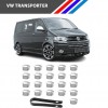 Otozet - VW Transporter Bijon Civata Kapağı Krom Renk 21 Parçalı Set 17mm